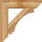 Ekena Millwork Imperial Slat Rough Sawn Bracket w/ Offset Brace, Western Red Cedar, 8"W x 32"D x 32"H BKT0806X32X32IMP06RWR - alternate 4